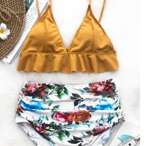 Two piece bathing suit!